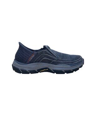 Skechers Men’s Charcoal Slip-Ons Arch Fit Air-Cooled Holmgren Shoes Size 9.5